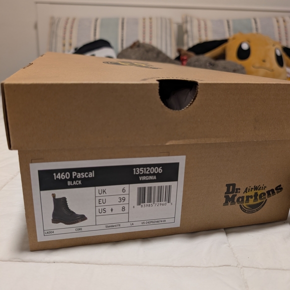 Black Leather Lace-Up Boots - Picture 12 of 16